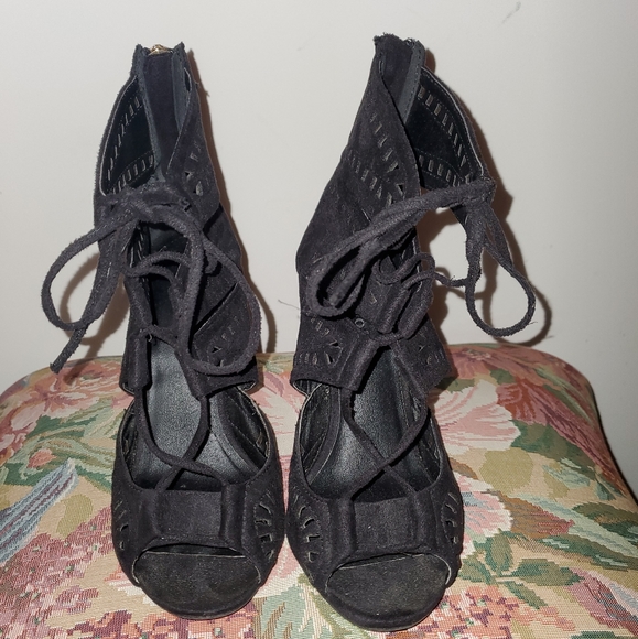 Strappy Navy Stilleto - Picture 2 of 4